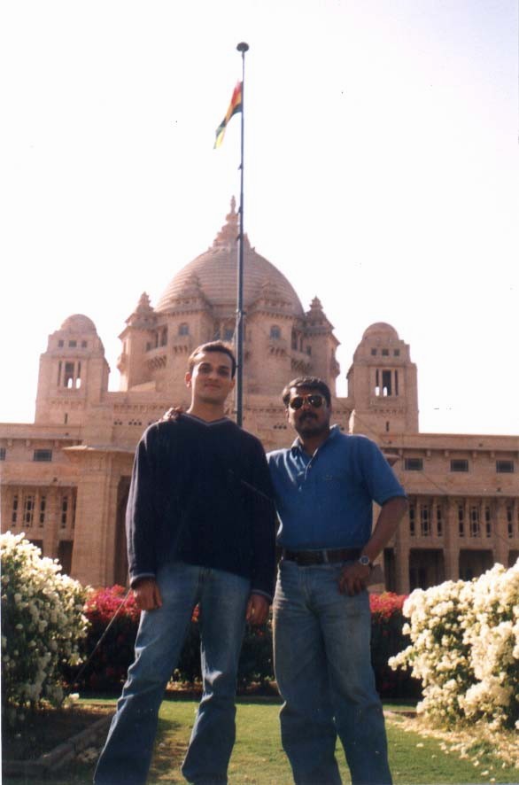 With Rajeev at Jaivilas Palace, Jodhpur (Jan 19)