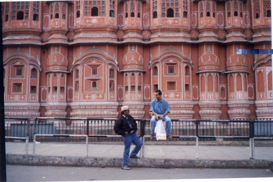With Suhas in front of Hawa Mahal